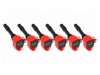 KIT DE 6 BOBINAS DE ENCENDIDO ALPHA COMPETITION MOTOR B48 / S58 - ROJAS