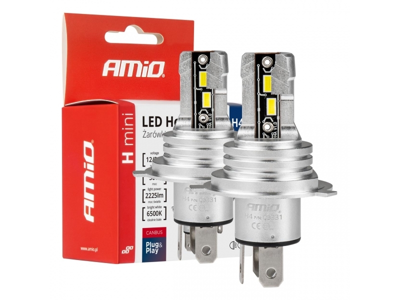 BOMBILLAS LED HEADLAMP H4/H19 H-MINI AMiO