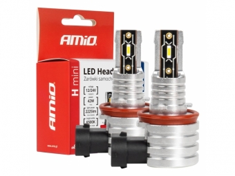 BOMBILLA LUZ DE CRUCE LED HEADLAMP H8/H9/H11/H16 H-MINI AMiO