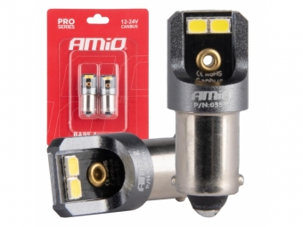 LÂMPADAS LED CANBUS PRO T4W BA9S 4X SMD 2016 BRANCAS 12V 24V AMiO-03579