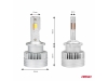 BOMBILLAS LUZ DE CRUCE LED HEADLAMP D4S/D4R D-BASIC SERIES AMiO-03629