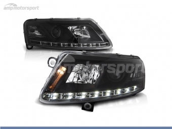 FAROS DELANTEROS LUZ DIURNA LED REAL DRL PARA AUDI A6 4F