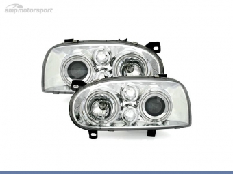 FAROIS DIANTEIROS ANGEL EYE PARA VOLKSWAGEN GOLF MK3