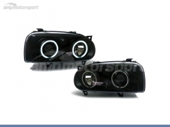 FAROS DELANTEROS OJOS DE ANGEL CCFL PARA VOLKSWAGEN GOLF MK3