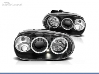 FAROS DELANTEROS OJOS DE ANGEL PARA VOLKSWAGEN GOLF MK4