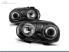 FAROIS DIANTEIROS ANGEL EYES + LOOK R32 PARA VOLKSWAGEN GOLF MK4