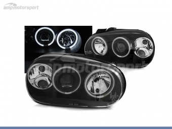 FAROS DELANTEROS OJOS DE ANGEL CCFL PARA VOLKSWAGEN GOLF MK4