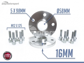 ESPAÇADORES DE 16MM PARA FIAT 500L