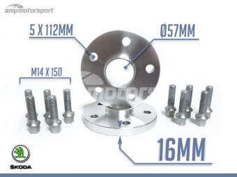 SEPARADORES DE 16MM PARA SKODA OCTAVIA