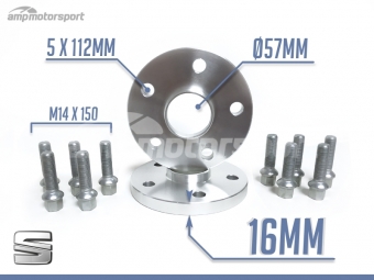 ESPAÇADORES DE 16MM PARA SEAT EXEO