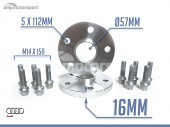 ESPAÇADORES DE 16MM PARA AUDI A3