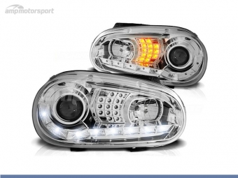 FAROIS DIANTEIROS LUZ DIURNA LED PARA VOLKSWAGEN GOLF MK4