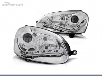 FAROIS DIANTEIROS LUZ DIURNA LED PARA VOLKSWAGEN GOLF / VARIANT / JETTA MK5