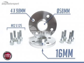 SEPARADORES DE 16MM PARA FIAT 500 TIPO 312