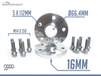 ESPAÇADORES DE 16MM PARA AUDI A4