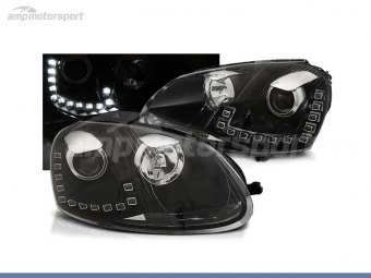 FAROIS DIANTEIROS LUZ DIURNA LED PARA VOLKSWAGEN GOLF / VARIANT / JETTA MK5