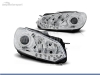 FAROIS DIANTEIROS LUZ DIURNA LED REAL DRL PARA VOLKSWAGEN GOLF MK6