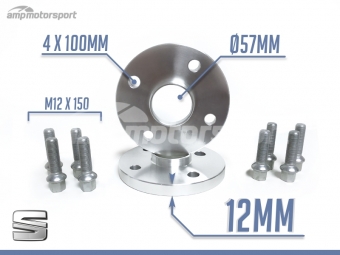 SEPARADORES DE 12MM PARA SEAT IBIZA / CORDOBA