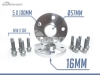 ESPAÇADORES 16MM 1627CS - 5x100mm Ø57mm T M14x150