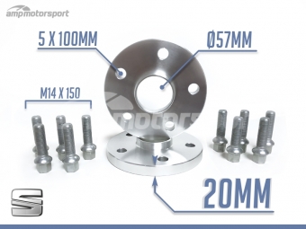 ESPAÇADORES DE 20MM PARA SEAT