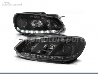 FAROS DELANTEROS LUZ DIURNA LED REAL DRL PARA VOLKSWAGEN GOLF MK6