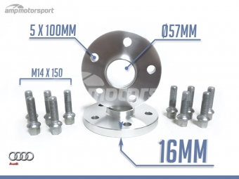 ESPAÇADORES DE 16MM PARA AUDI