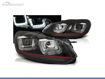 FAROIS DIANTEIROS LUZ DIURNA U TYPE PARA VOLKSWAGEN GOLF MK6