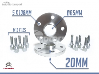 ESPAÇADORES DE 20MM PARA CITROËN