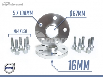 ESPAÇADORES DE 16MM PARA VOLVO XC90