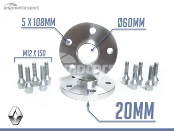 ESPAÇADORES DE 20MM PARA RENAULT LAGUNA