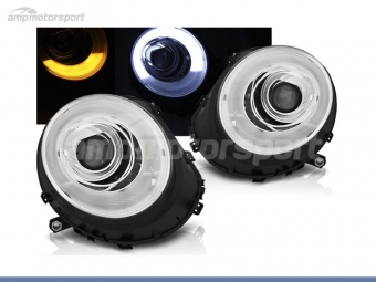 FAROS DELANTEROS TUBE LIGHT PARA MINI COOPER R56/R57 CROMO 2006-2014