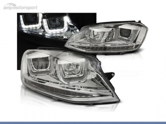 FAROS DELANTEROS LED PARA VOLKSWAGEN GOLF 7 CROMO 2012-2017