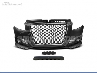 PARAGOLPES DELANTERO PARA AUDI A3 8P LOOK RS3 CROMO CON SRA