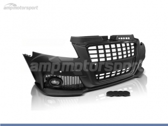 PARAGOLPES DELANTERO PARA AUDI A3 8P LOOK S3 NEGRO CON SRA PDC