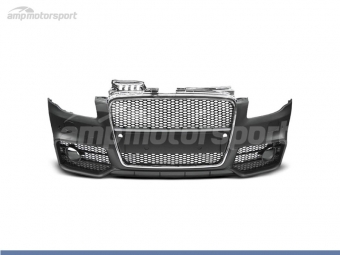 PÁRA-CHOQUES DIANTEIRO PARA AUDI A4 B7 LOOK RS4 CROMADO COM PDC E SRA