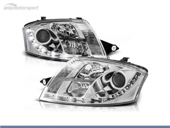 FAROIS DIANTEIROS LUZ DIURNA LED REAL DRL PARA AUDI TT 8N