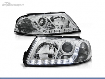 FAROIS DIANTEIROS LUZ DIURNA LED PARA VOLKSWAGEN PASSAT 3BG