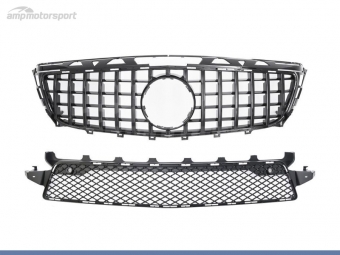 PARRILLA DELANTERA LOOK PANAMERICANA AMG NEGRA PARA MERCEDES CLS W218 2011-2014